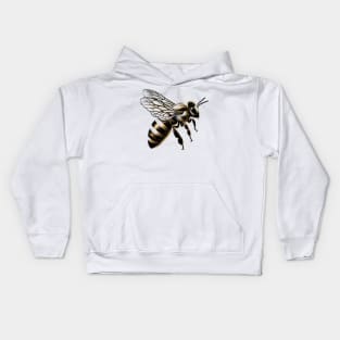 Bee Kind to Bees: Honeybee Art T-shirt Kids Hoodie